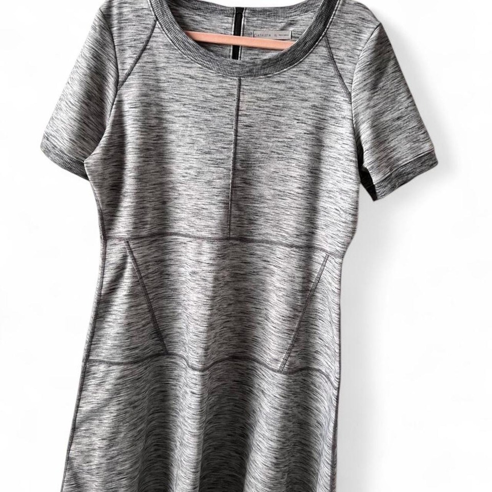 Athleta Gray Heathered Athletic Tennis Dress Women's Size XL
